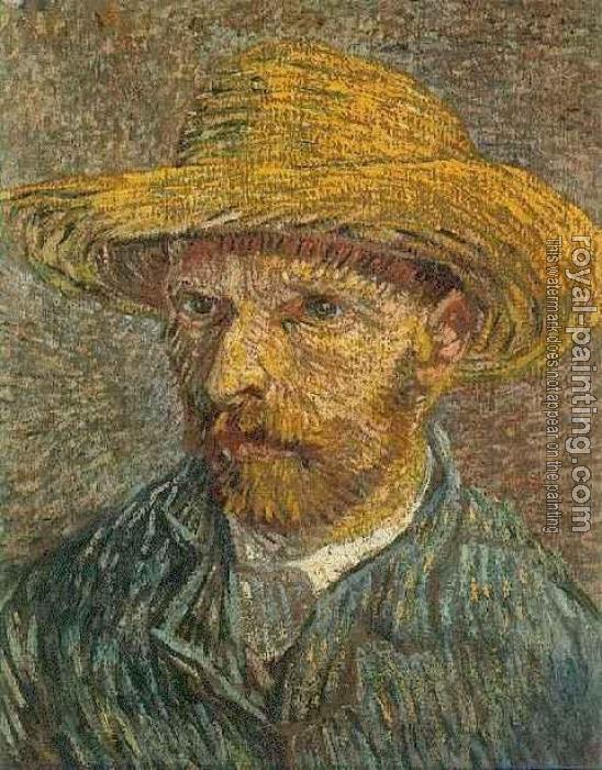 Vincent Van Gogh : Self Portrait with Straw Hat, III